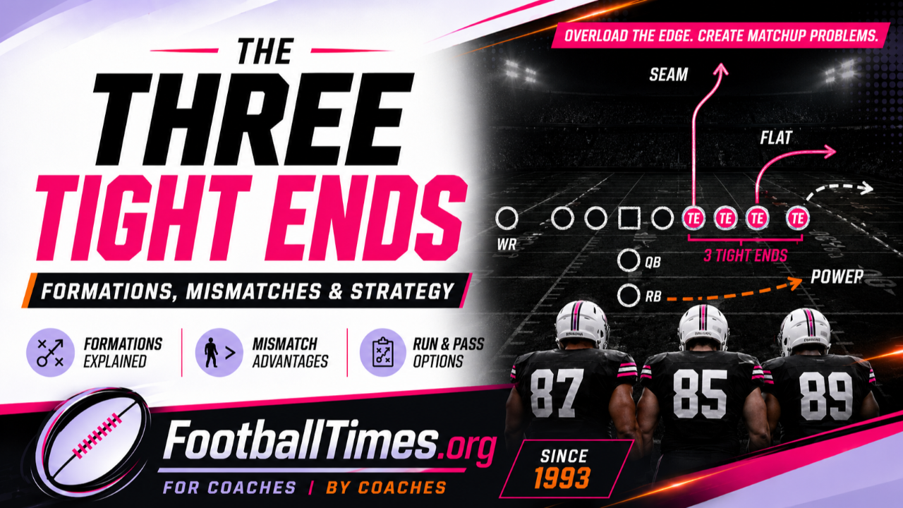 Three tight ends offense fiootball