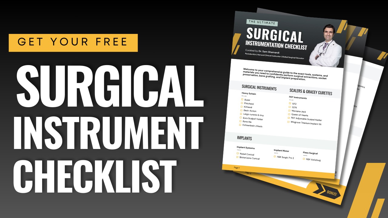 Free Surgical Instrumentation Checklist for Dentists | Dr. Shamardi
