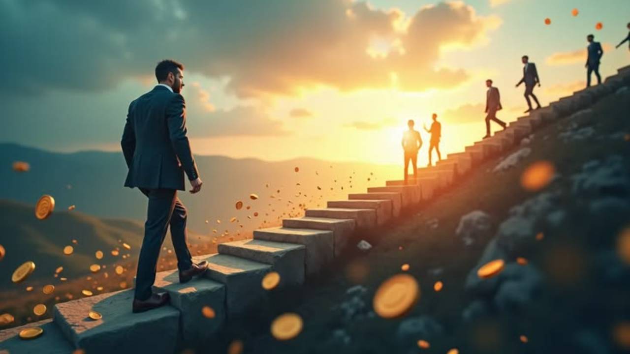 A man who is steadily building wealth through consistent investing and long-term financial planning.