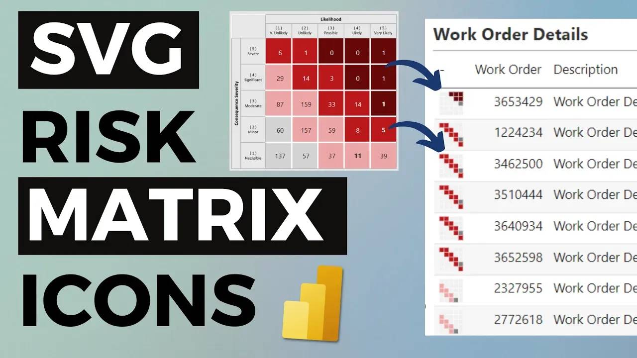 Matrix Reporting Icon Create Neat Little Risk Matrix SVG Icons in Power BI Table