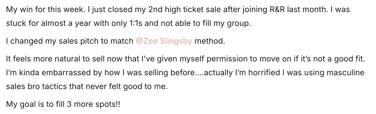 Client win post