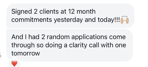 Client message