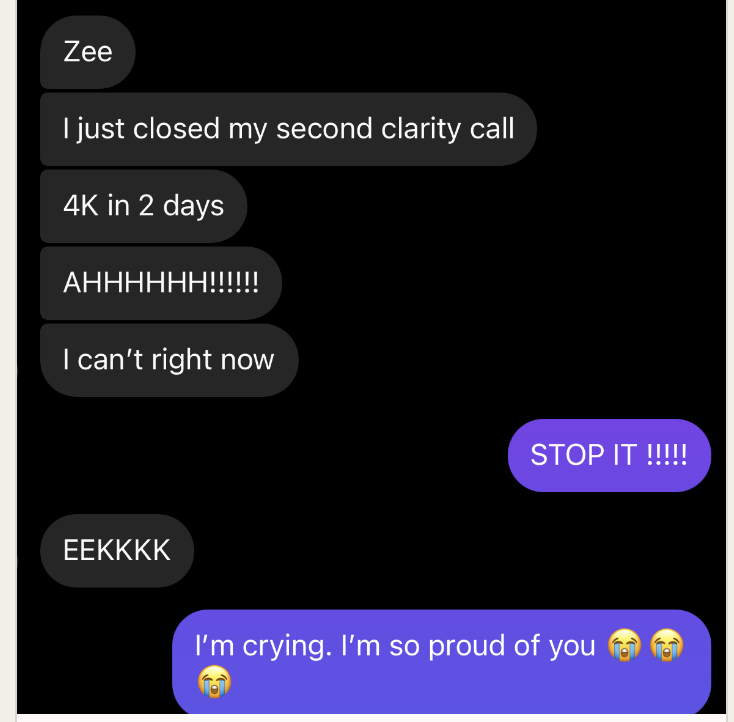 Client message