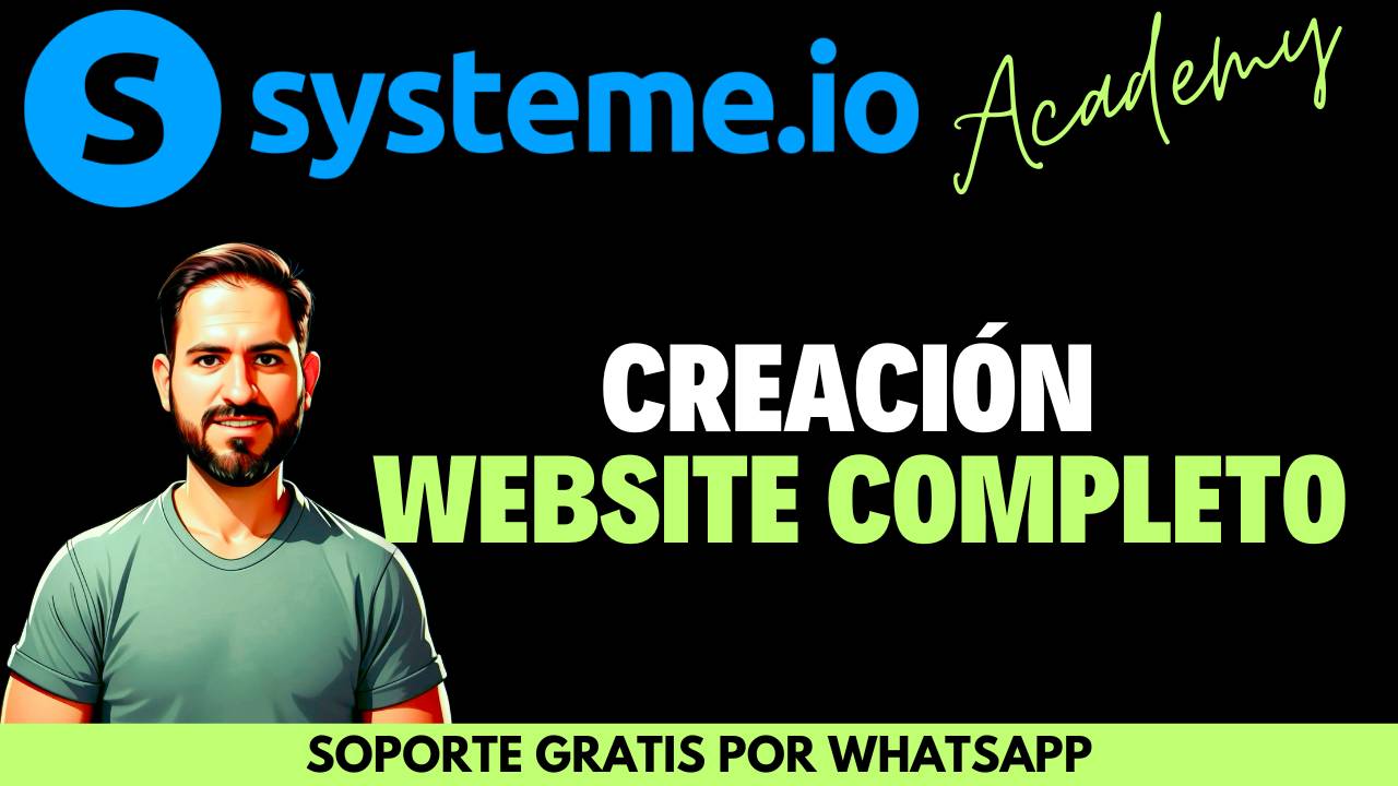 Cómo Crear un Sitio Web Completo con Systeme.io
