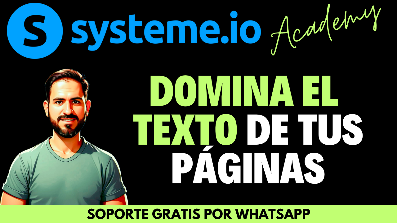 Cómo agregar y editar texto en Systeme: guía completa para personalizar tus páginas