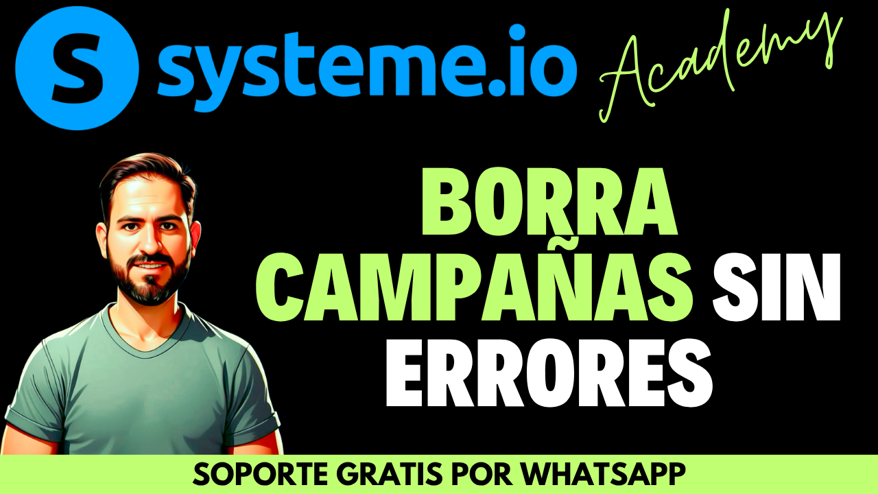 Cómo eliminar una campaña de correo en Systeme sin cometer errores