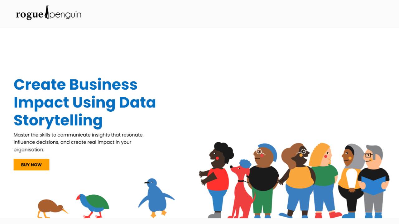 The Data Storyteller's Course | Kat Greenbrook | Rogue Penguin