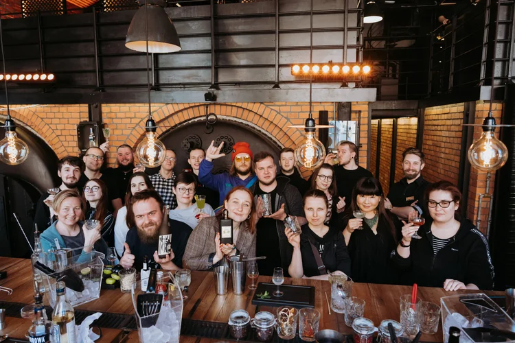 Polish Vodka Museum group photo with Sarika