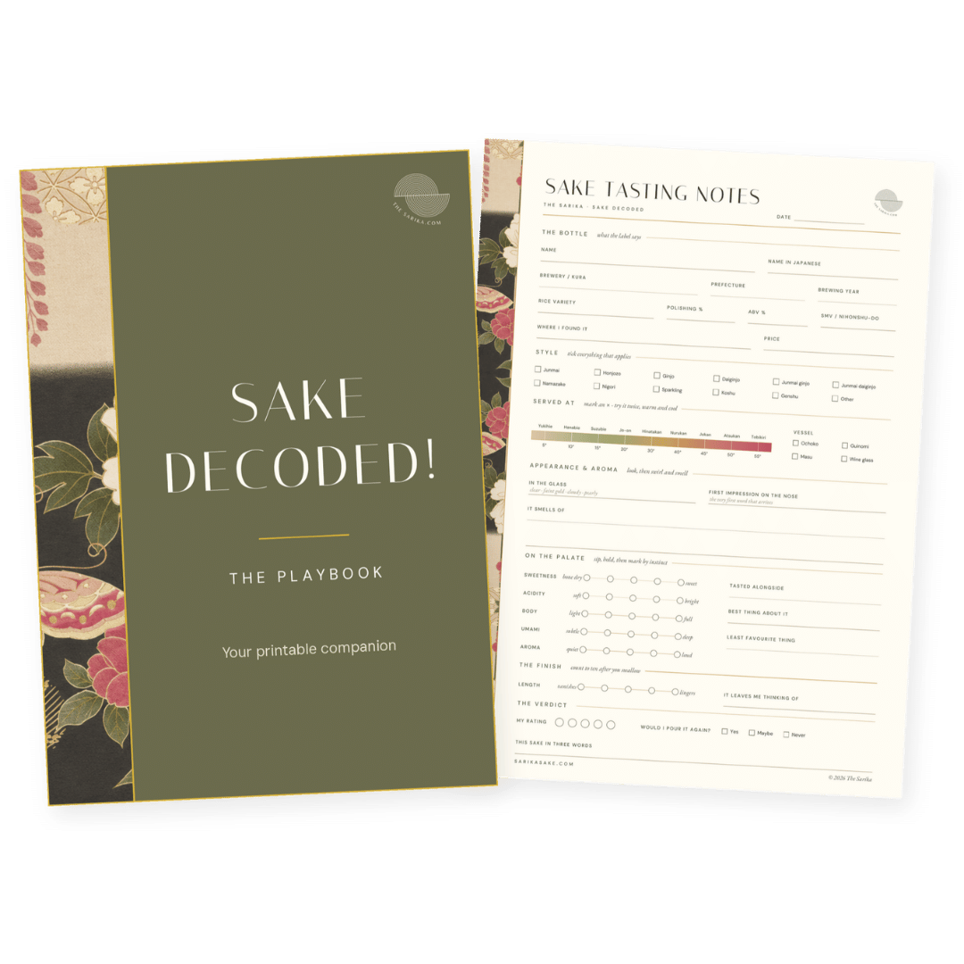 The Sake Decoded Playbook and the Sake Tasting Notes
