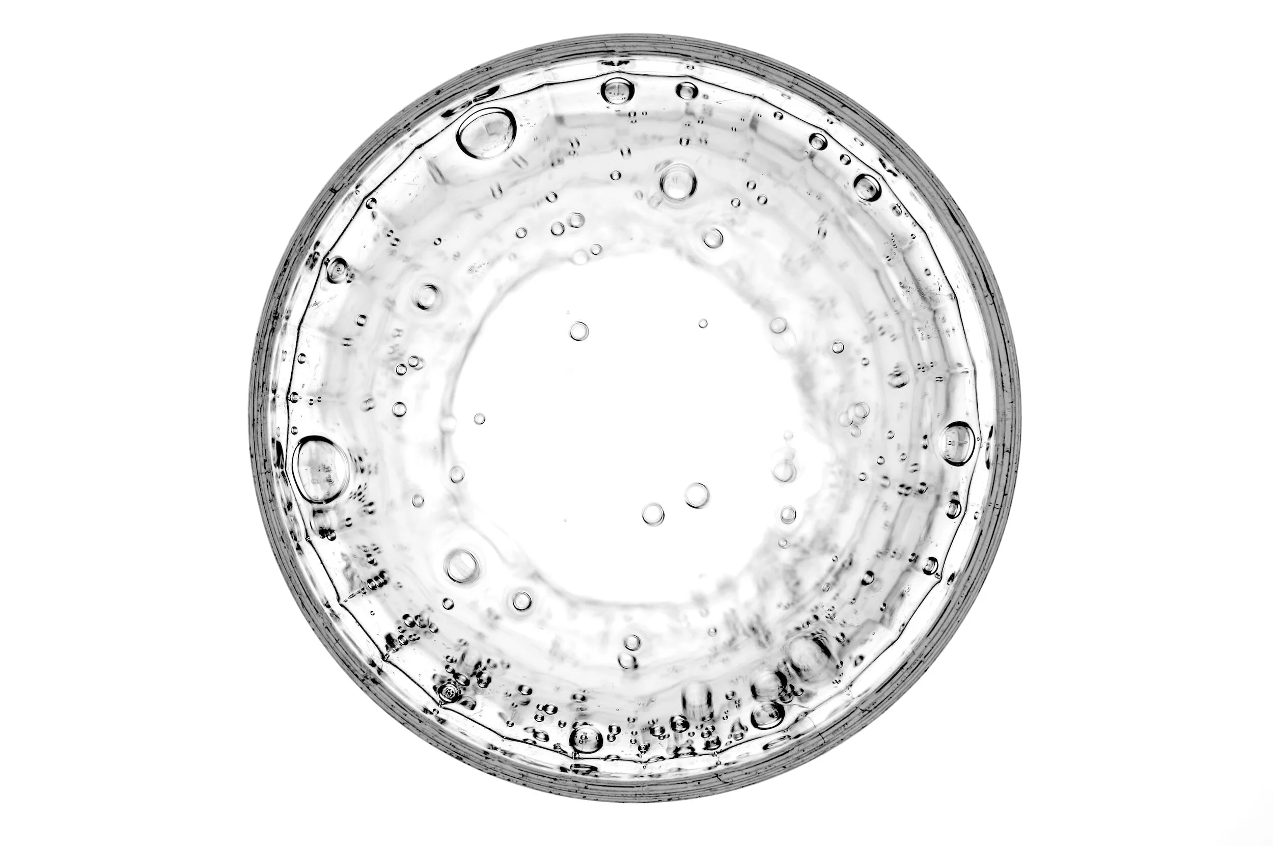 Water in a glass representing purity, nourishment and conscious care