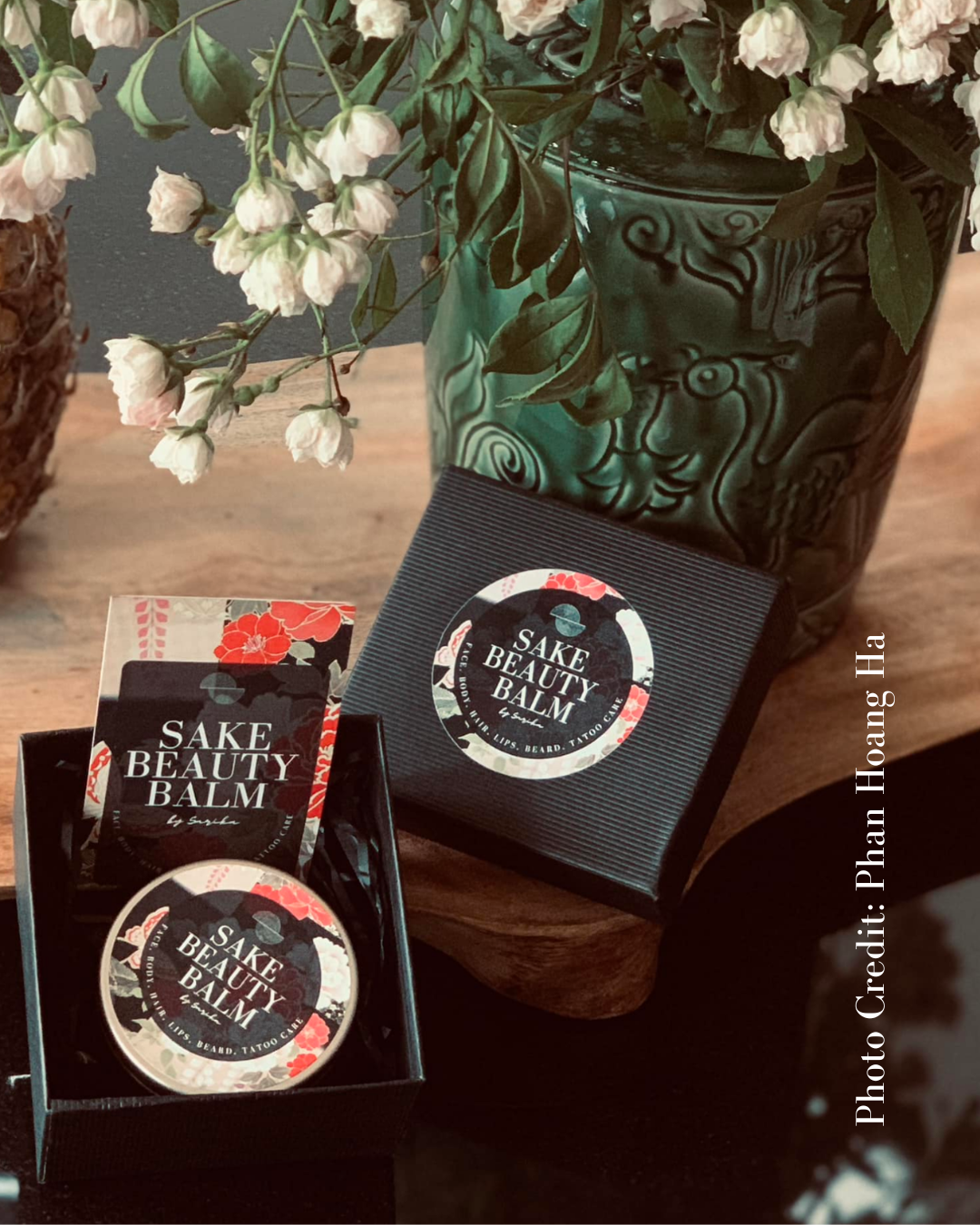 Sake Beauty Balm for face, body, hair, lips, tattoo and beard care
