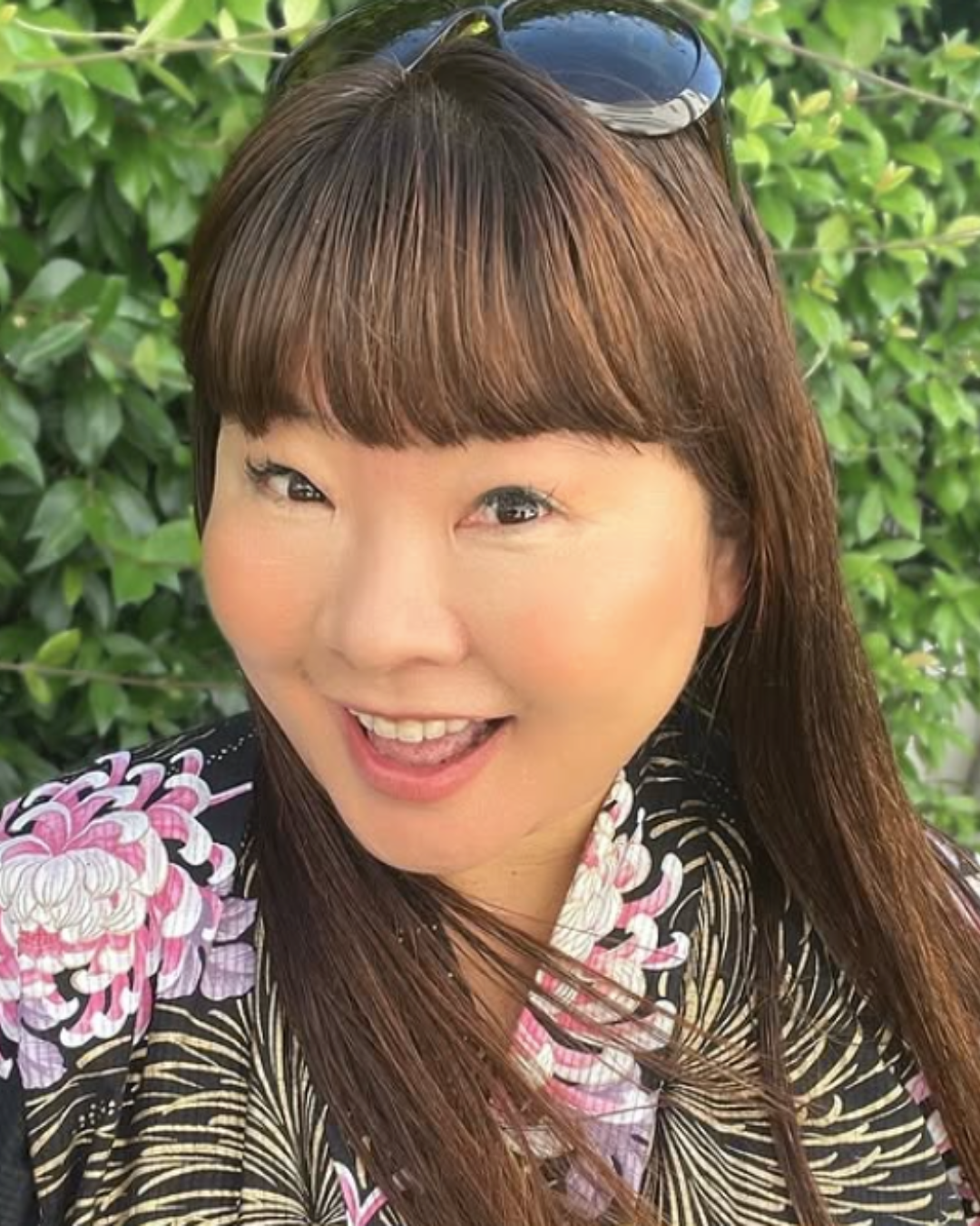 Sarika in a kimono in Paris