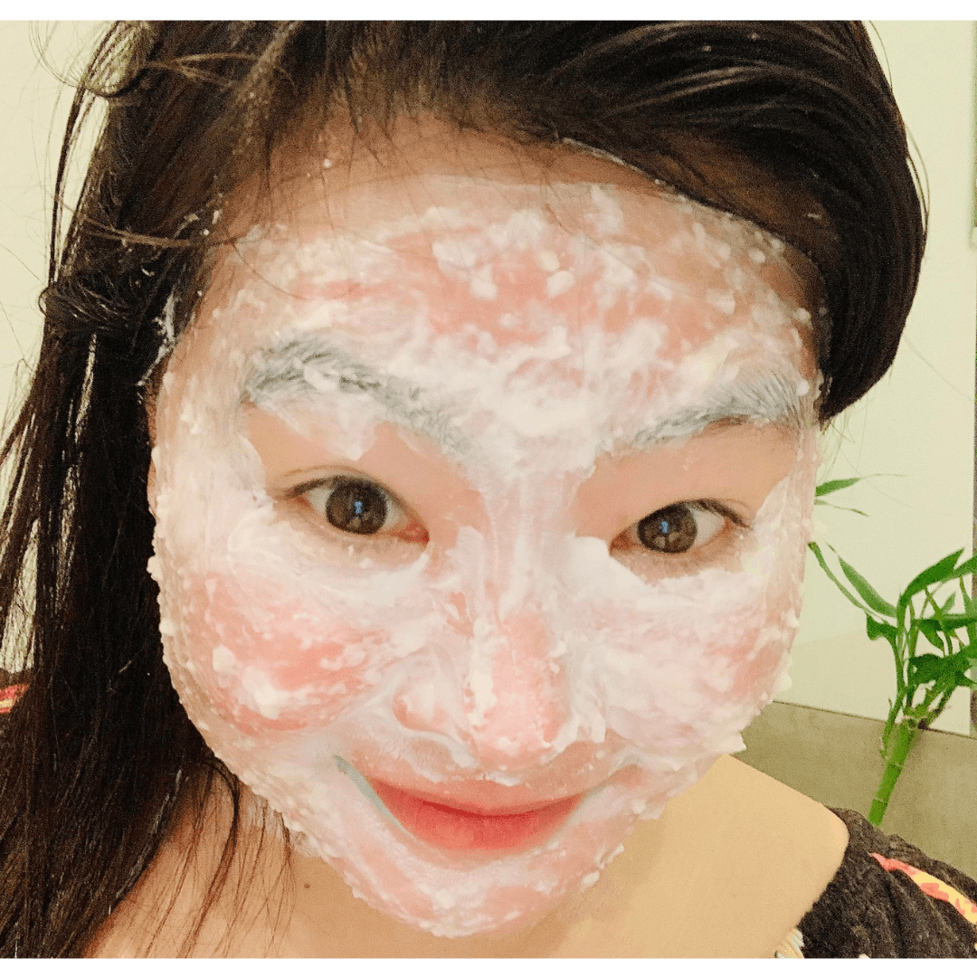 Sake kasu face mask