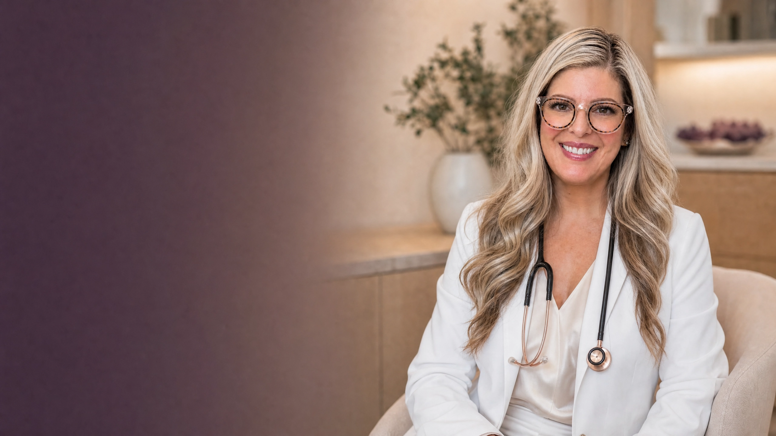 Lindsay Goodwin in her fertility clinic, founder of Fertile Frequencies