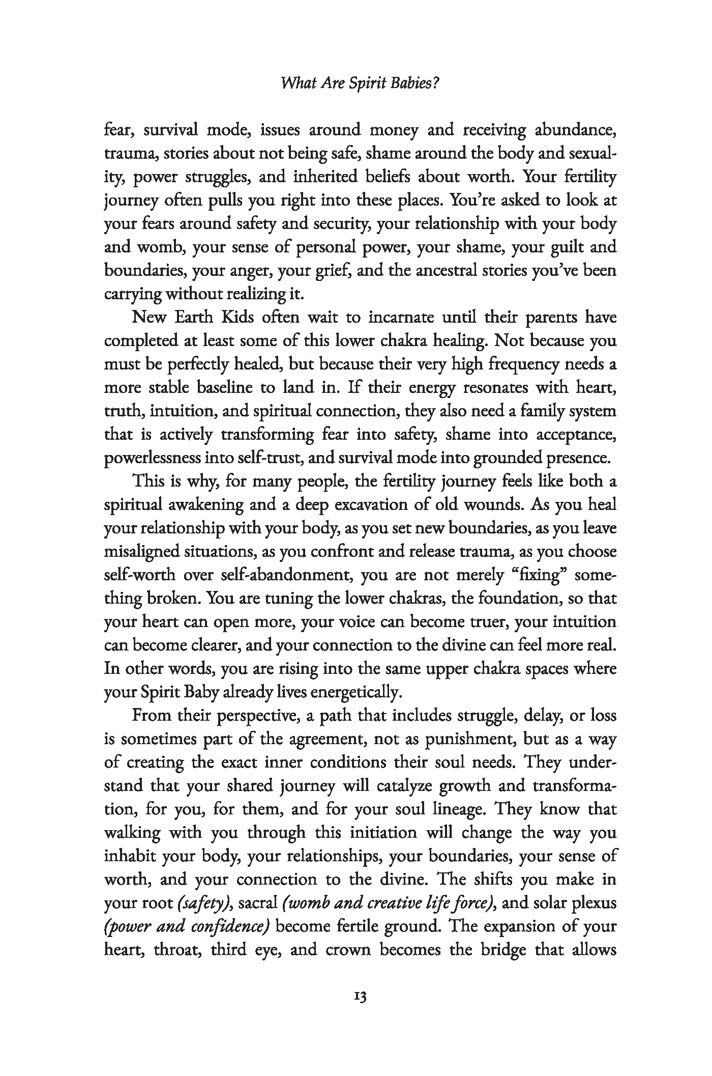 Spirit Babies & The Fertile Mind by Lindsay Goodwin, interior page 13