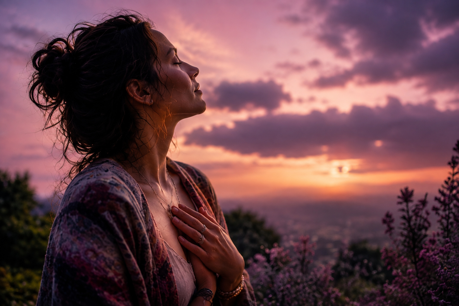 Woman practicing heart-centered mind-body support during the 12-Week Embodied Fertility Journey