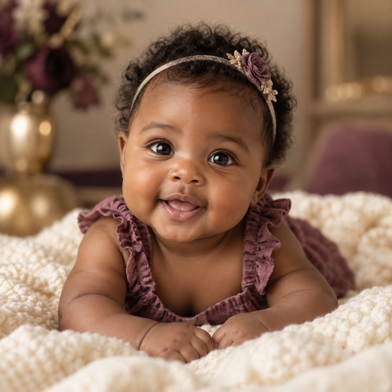 Representative image of a Black baby accompanying a Fertile Frequencies client testimonial.
