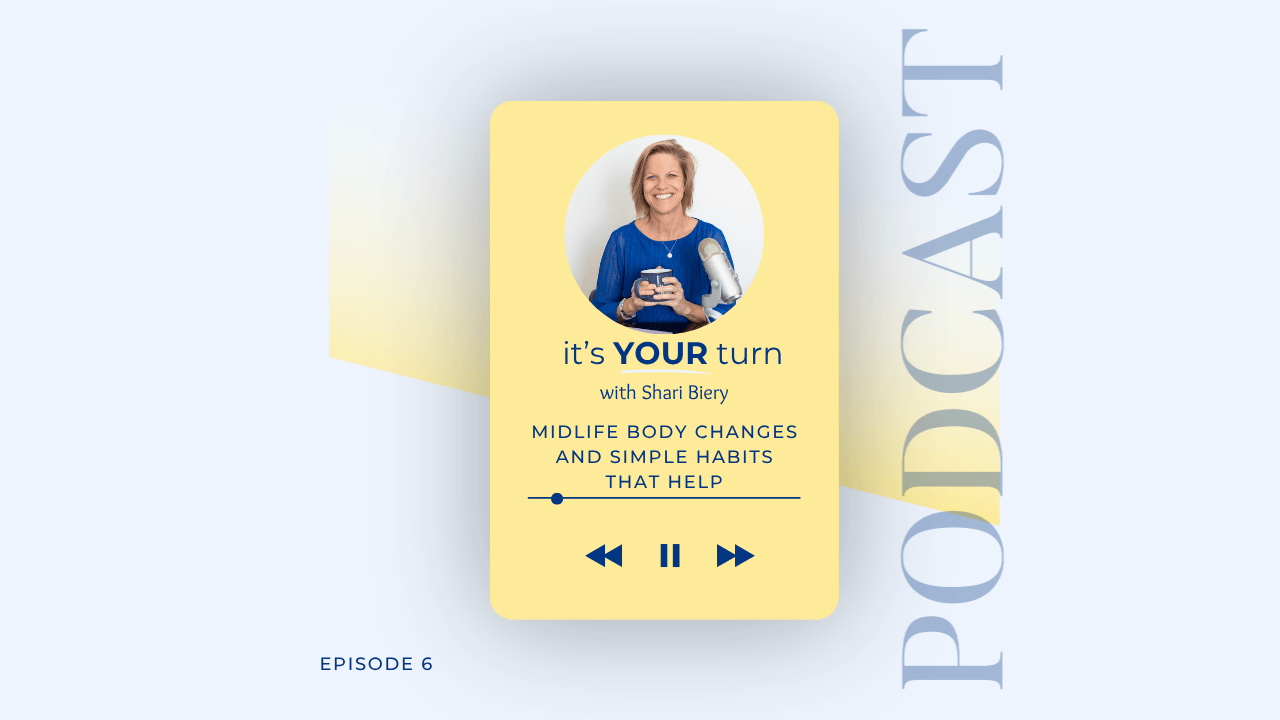 "Your Body Feels Different in Midlife. Here's What To Do About It.," Shari Biery's episode on hormones, stress, and body wisdom in midlife