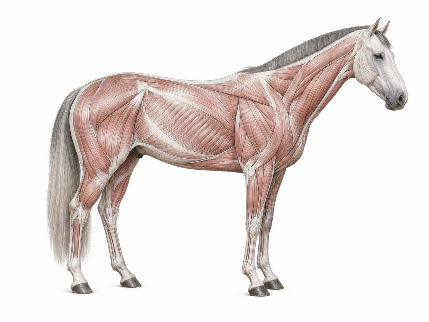 Paard en spier