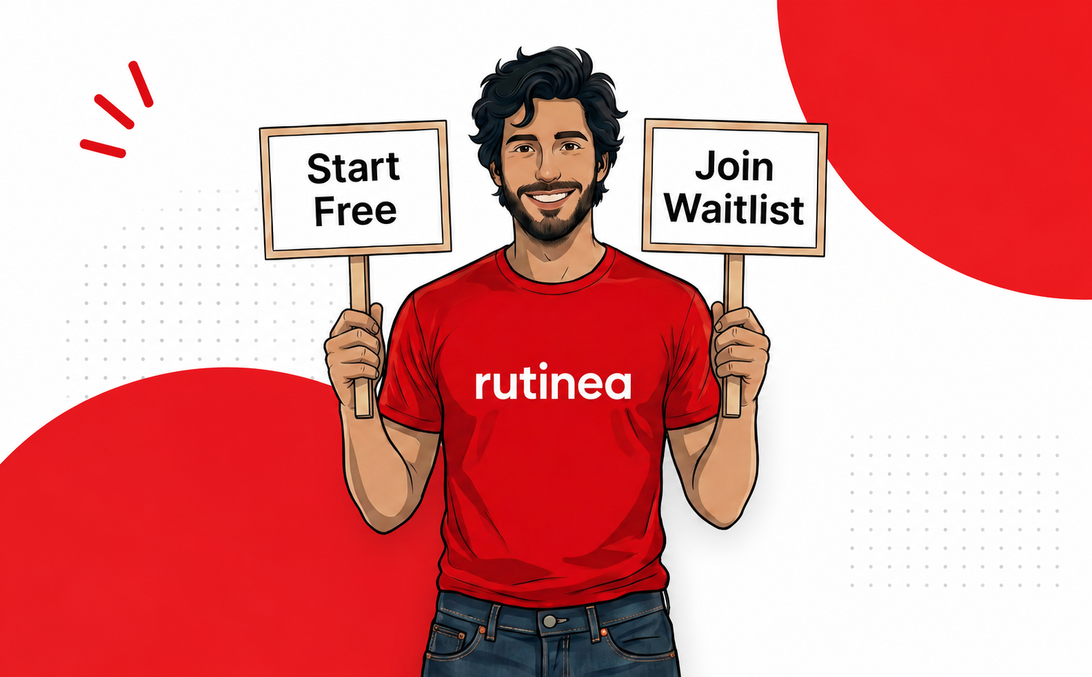 Rutinea learner choosing between the free launch edition and the full Rutinea membership.