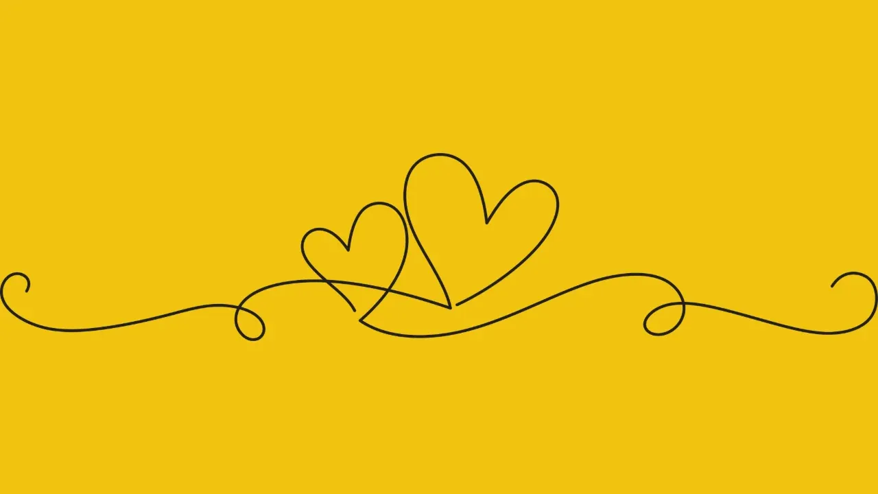 Heart doodle showing the love and joy of music