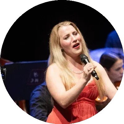 Maestro's own opera singer, Olivia