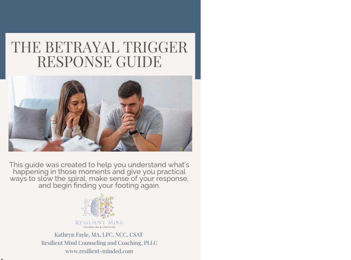 Cover of The Betrayal Trigger Response Guide