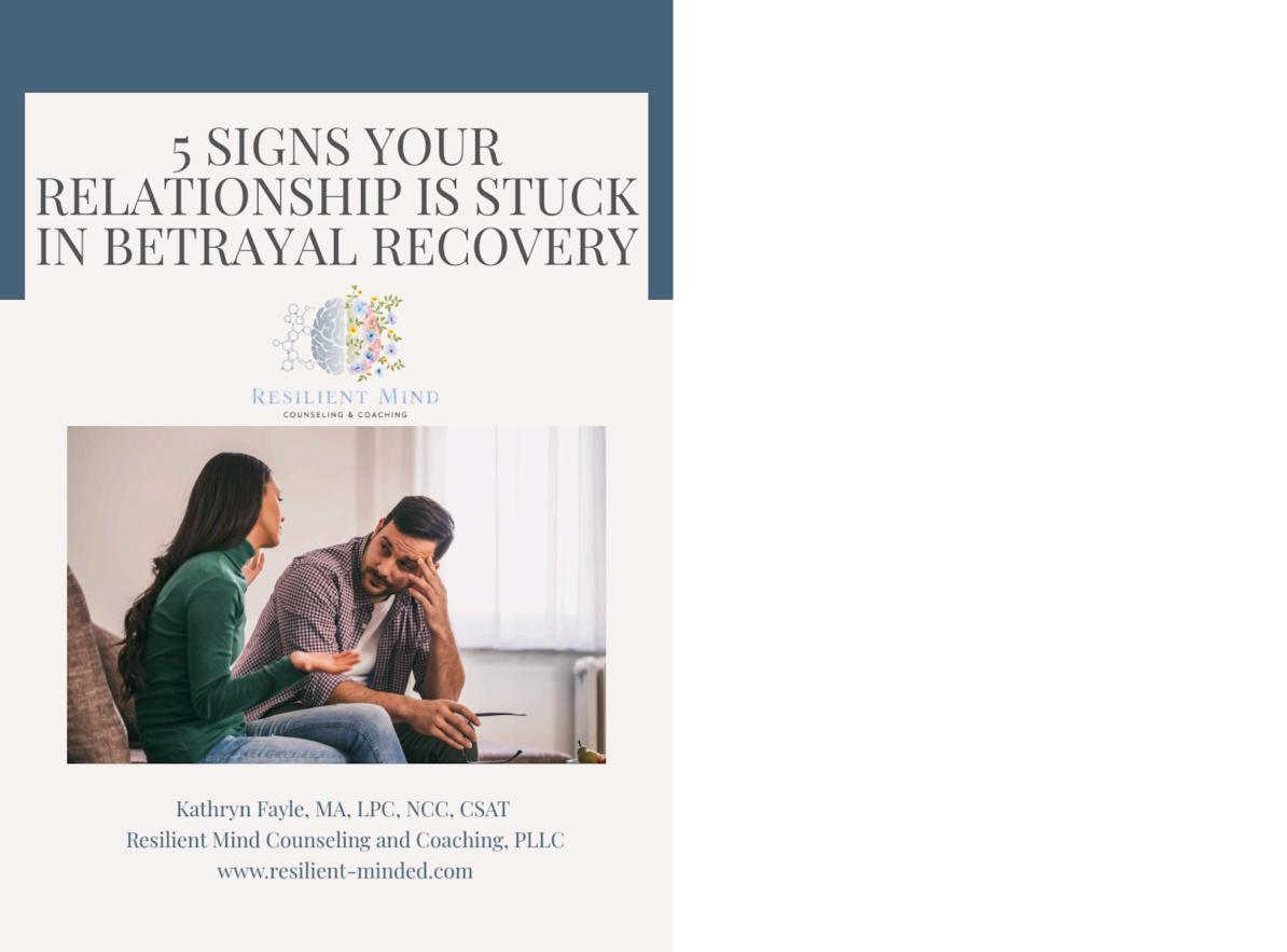Cover of 5 Signs Your Relationship Is Stuck in Betrayal Recovery