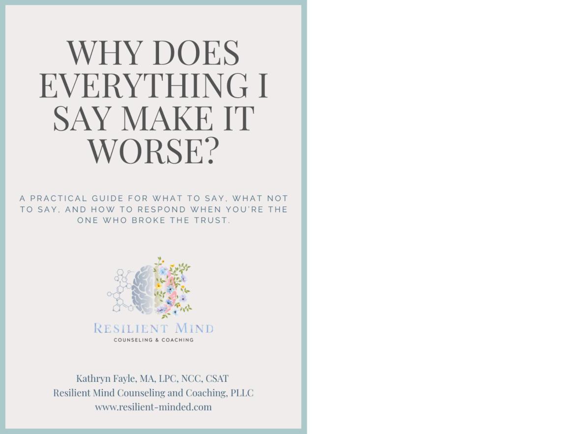 Cover of Why Does Everything I Say Make It Worse?