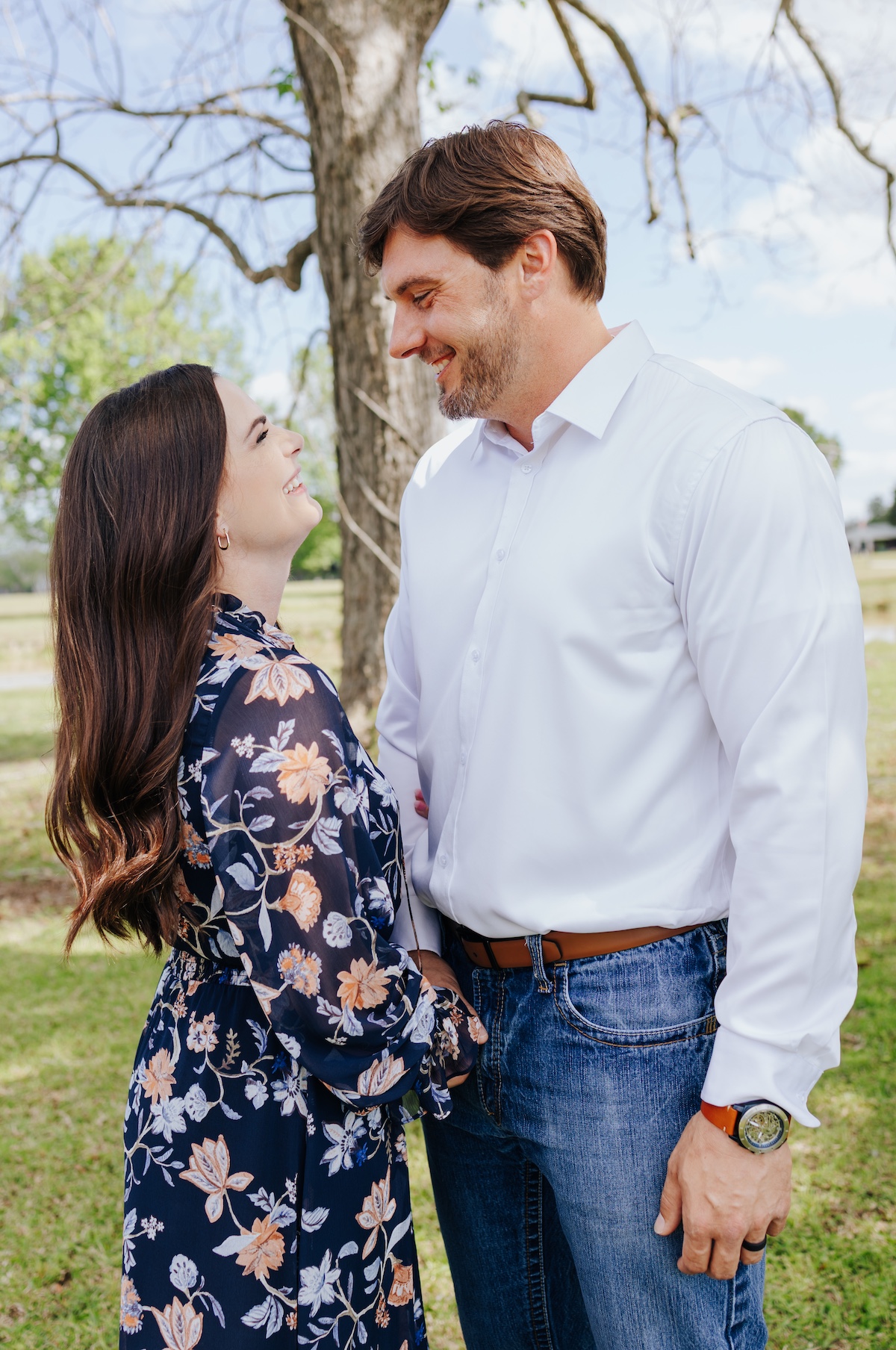Kathryn and Chase Fayle outdoors