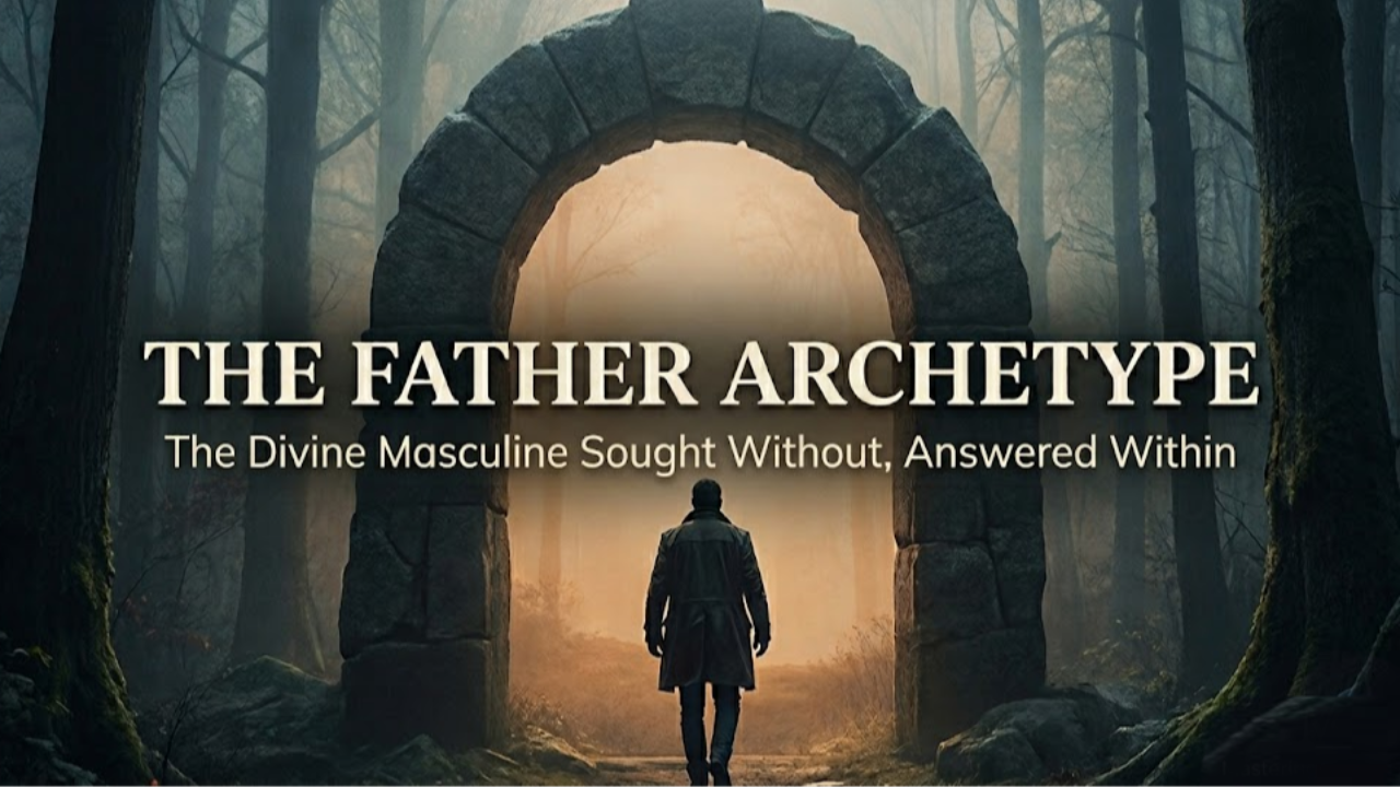 The Father Archetype walking through a threshold