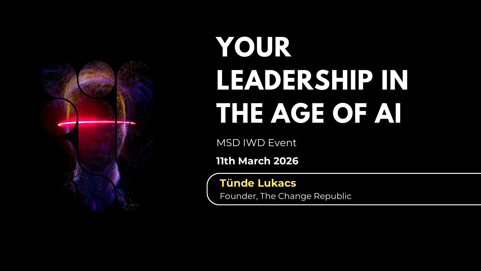 Keynote MSD Your Leadership In The AI Age