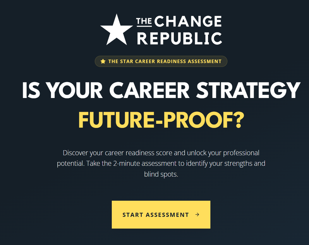 STAR Career Transition Assessment screenshot by The Change Republic