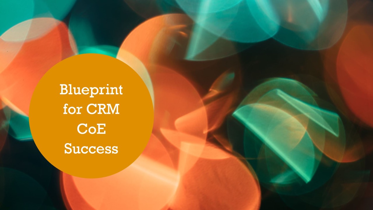 Management Team Blueprint for CRM CoE Success