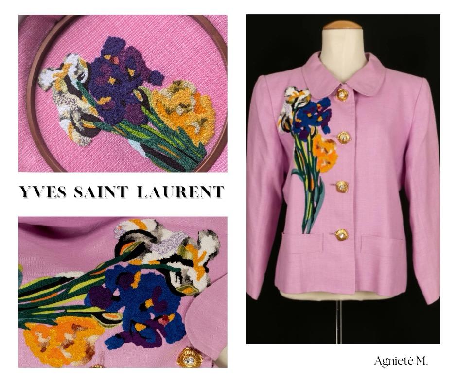 Student recreation of a Haute Couture house embroidery