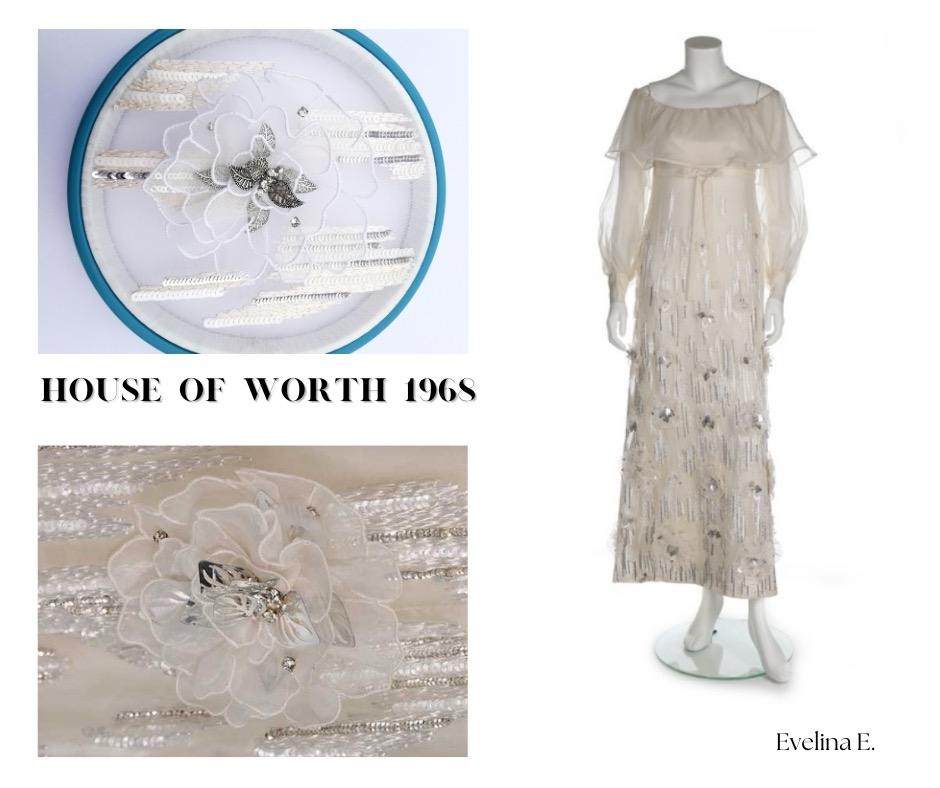 Student recreation of a Haute Couture house embroidery