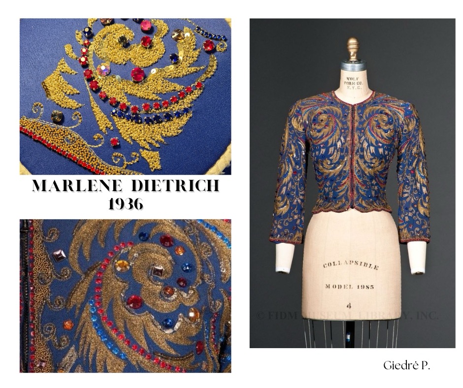Student recreation of a Haute Couture house embroidery