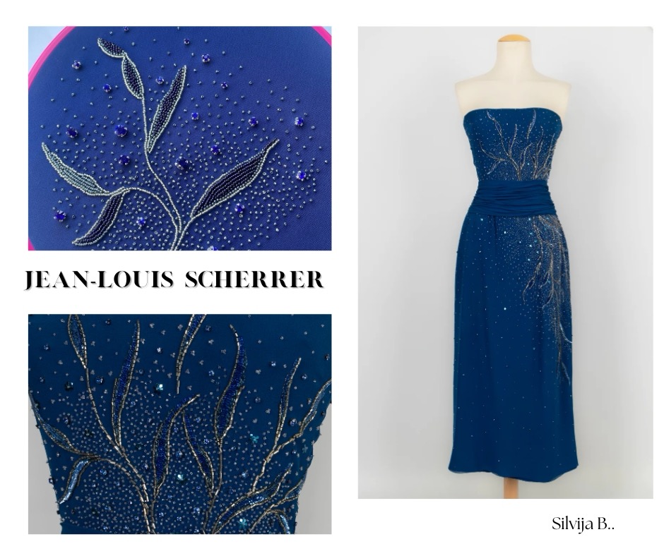 Student recreation of a Haute Couture house embroidery