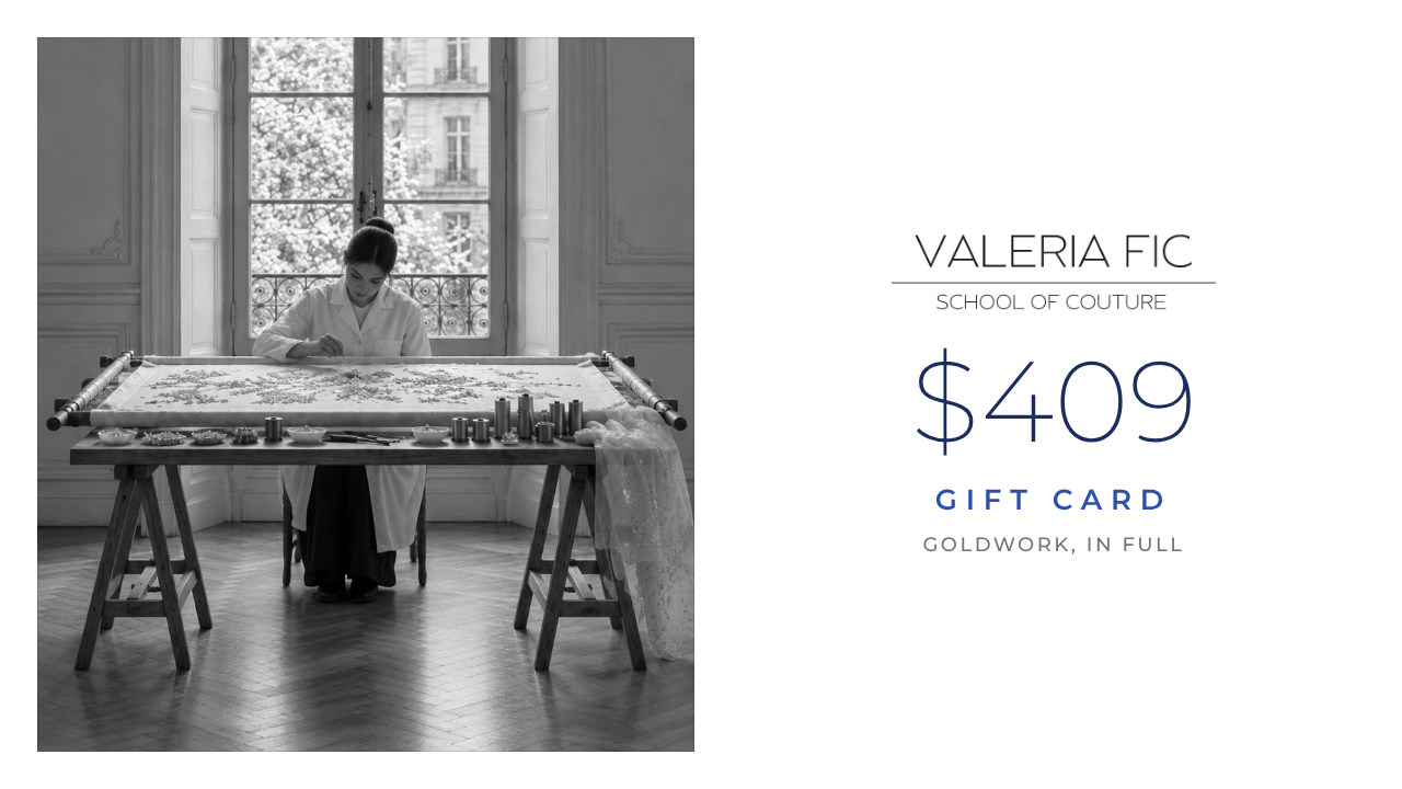 School of Couture gift card