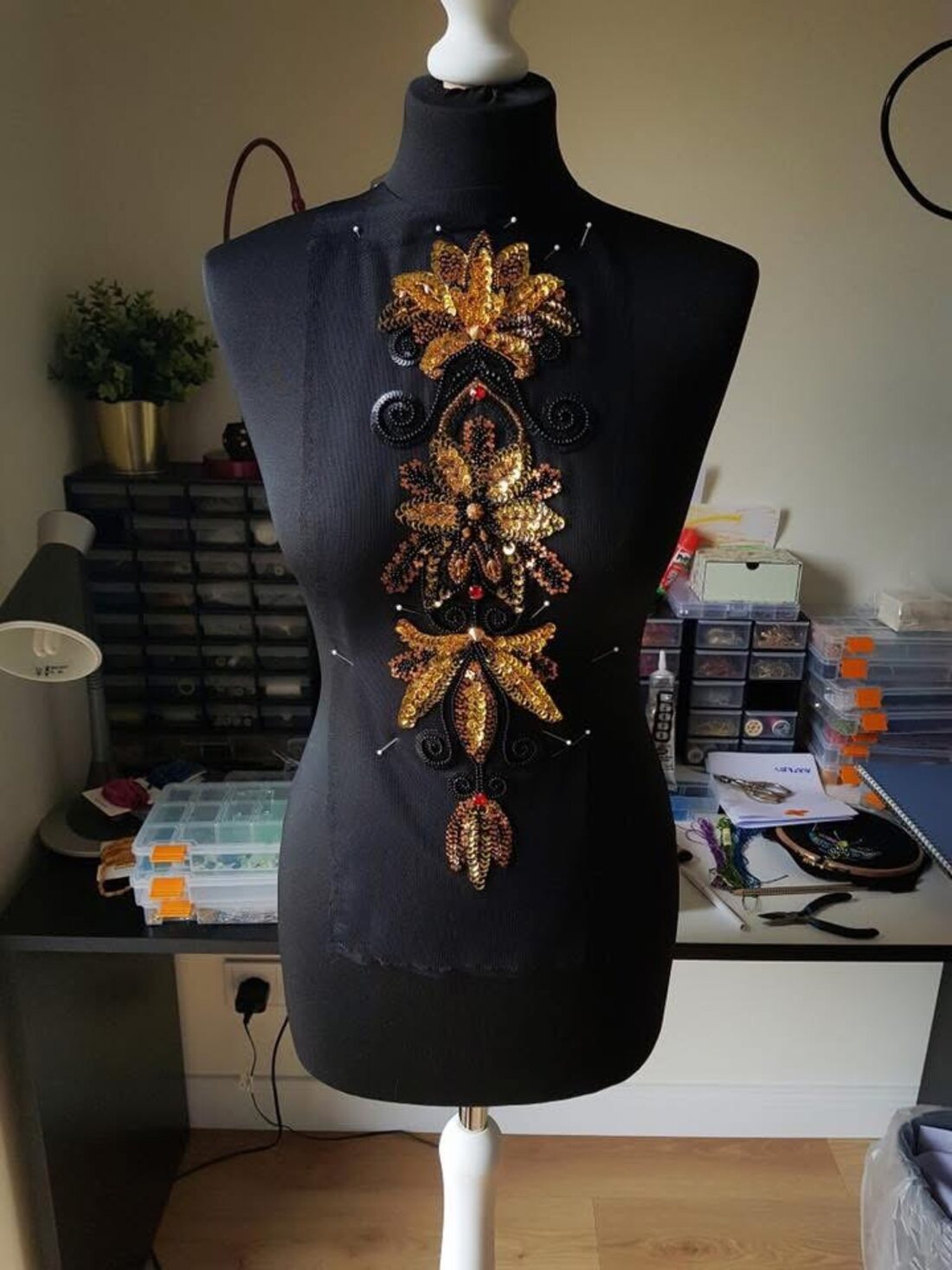 Student embroidery work