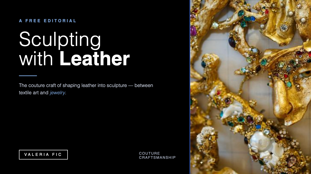 Sculpting with leather