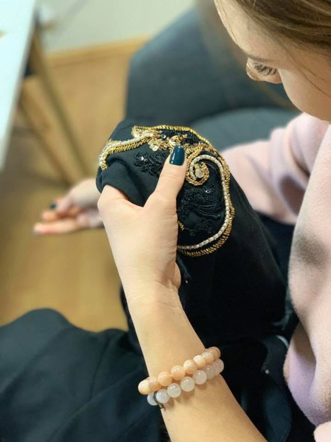 Student embroidery work