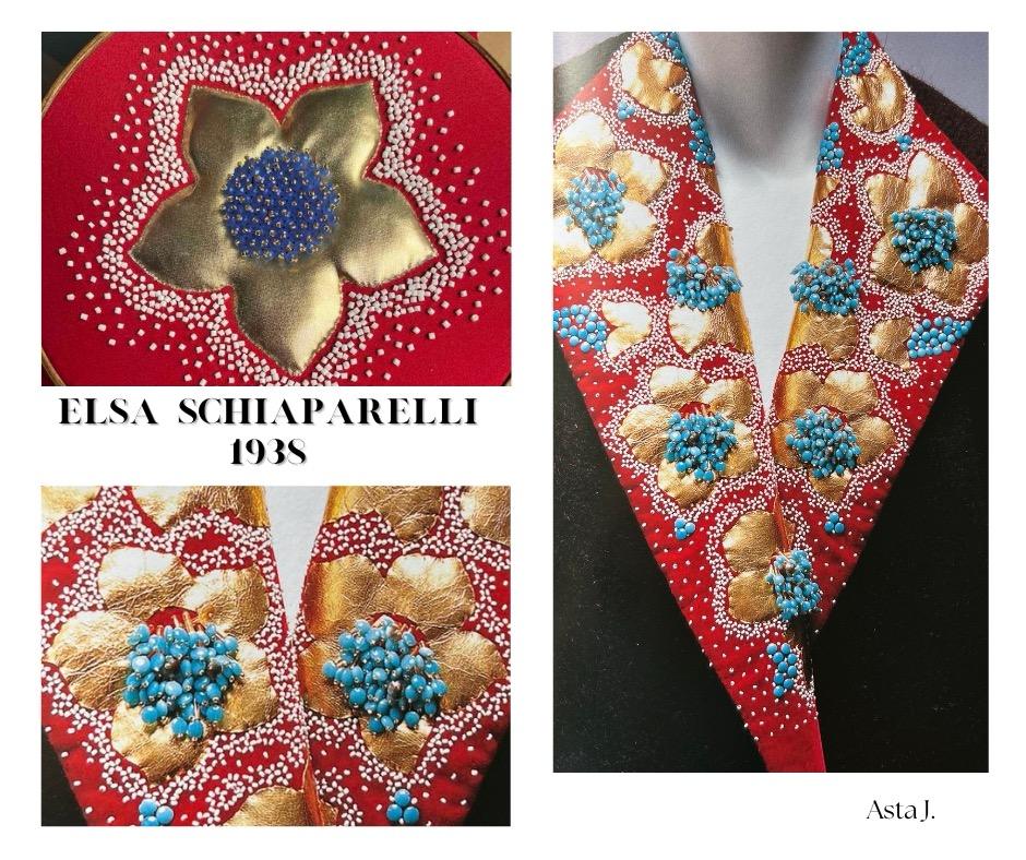 Student recreation of a Haute Couture house embroidery