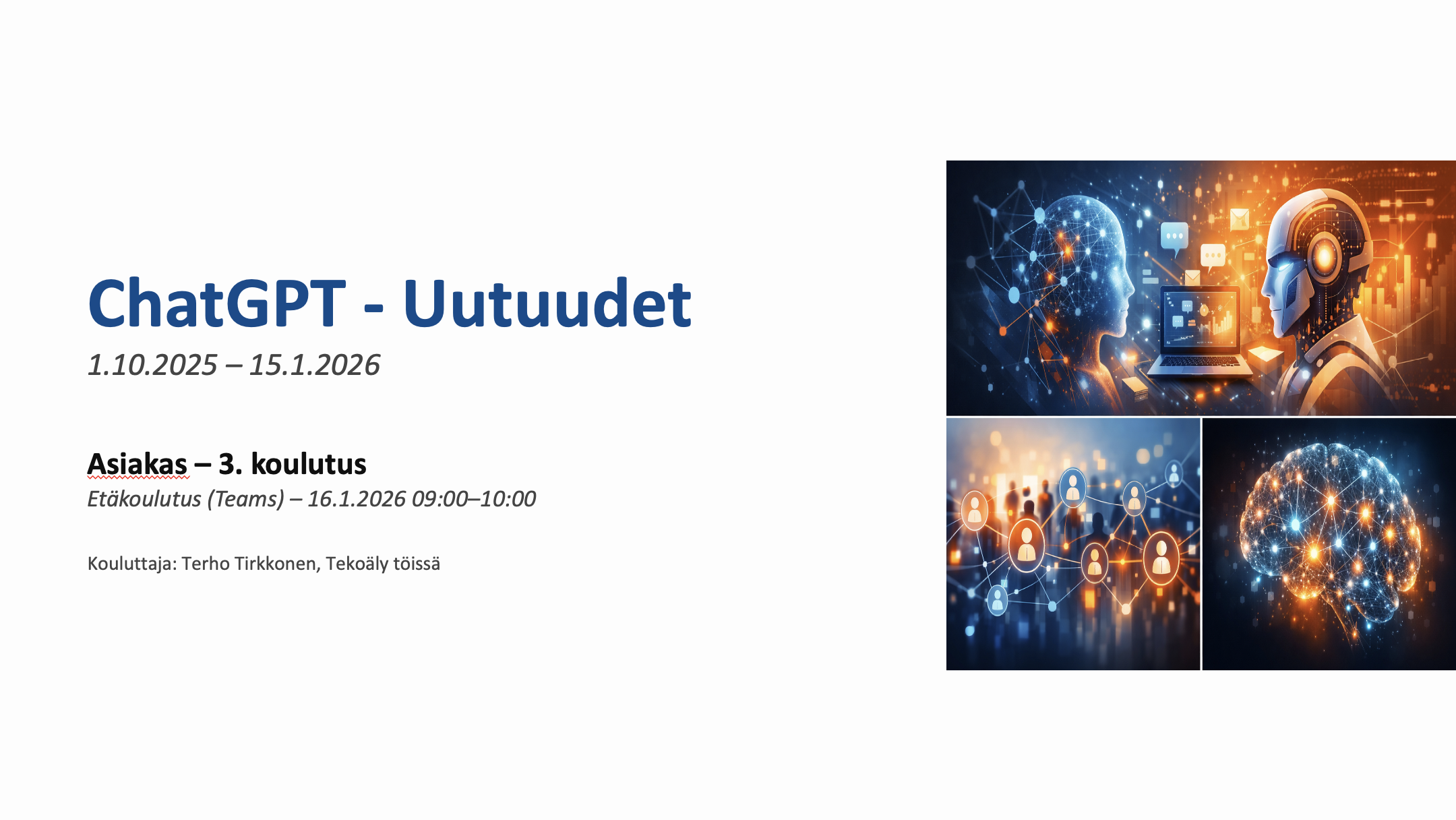 ChatGPT Agenttitilan tekemä PowerPoint-esitys