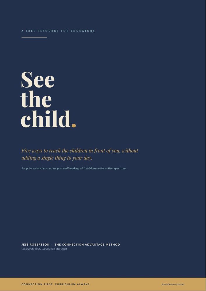 Cover of See the Child: Autism Edition