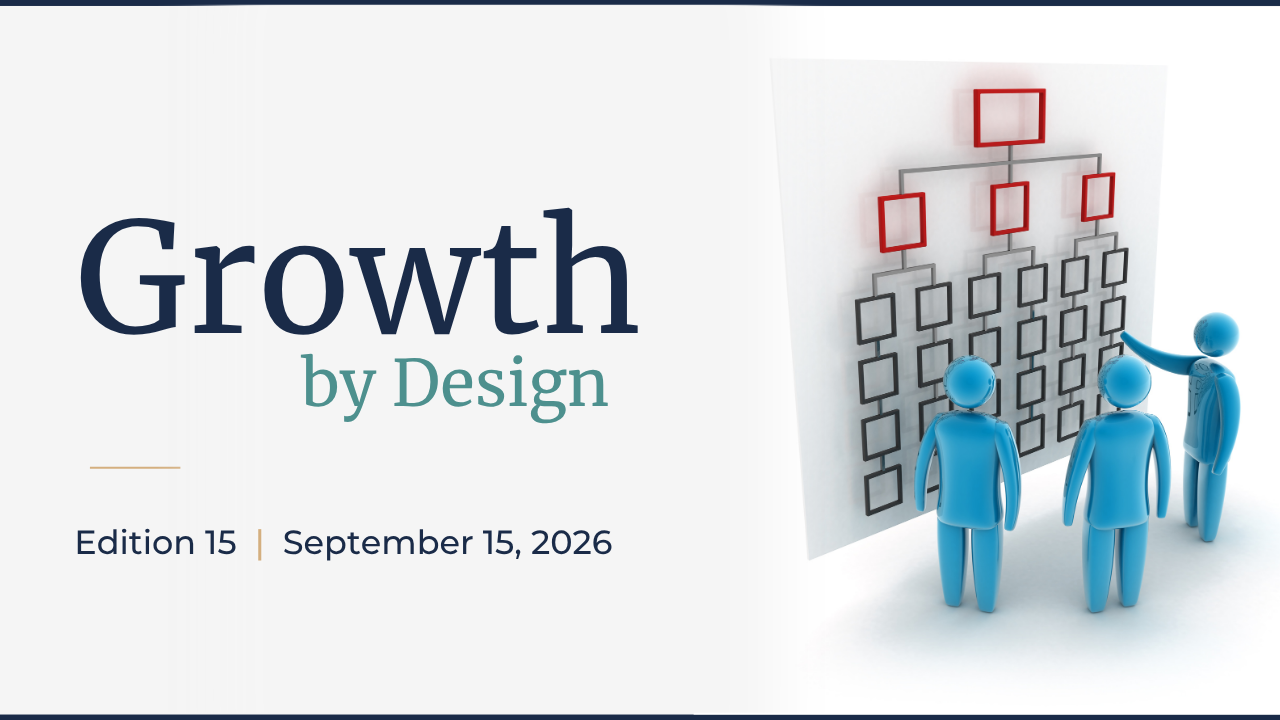 Kayla Monroe on the Growth by Design newsletter cover for "The Org Chart Is the Easy Part."