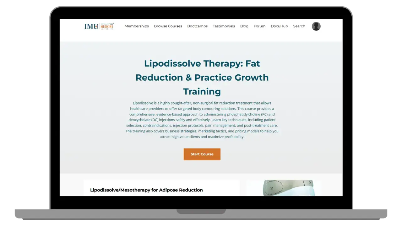 Lipodissolve Injection Training