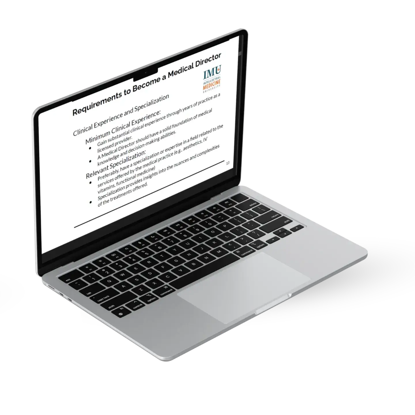 Laptop preview from Becoming a Medical Director A Practical Guide for Healthcare Providers