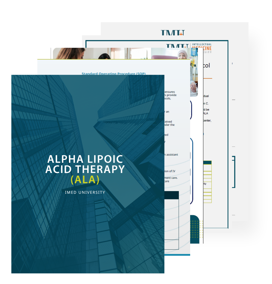 Preview of the documents from the Alpha Lipoic Acid (ALA) IV Therapy Certification