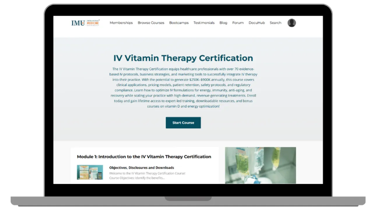 IV Therapy & Injectable Certification Program